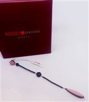 Mono orecchino Rosso Prezioso Donna in Argento Onice RP-17837-AG - RP-17837-AG